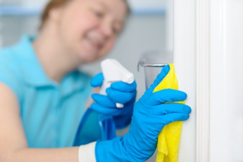 Professional house cleaning in Hampstead with a tidy living room