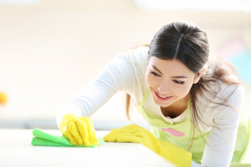Risk assessment being completed before cleaning work begins
